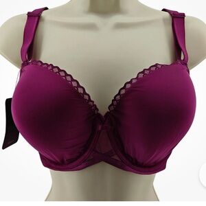 PARAMOUR by FELINA peridot 42DDD style 225073 underwire bra plum NWT